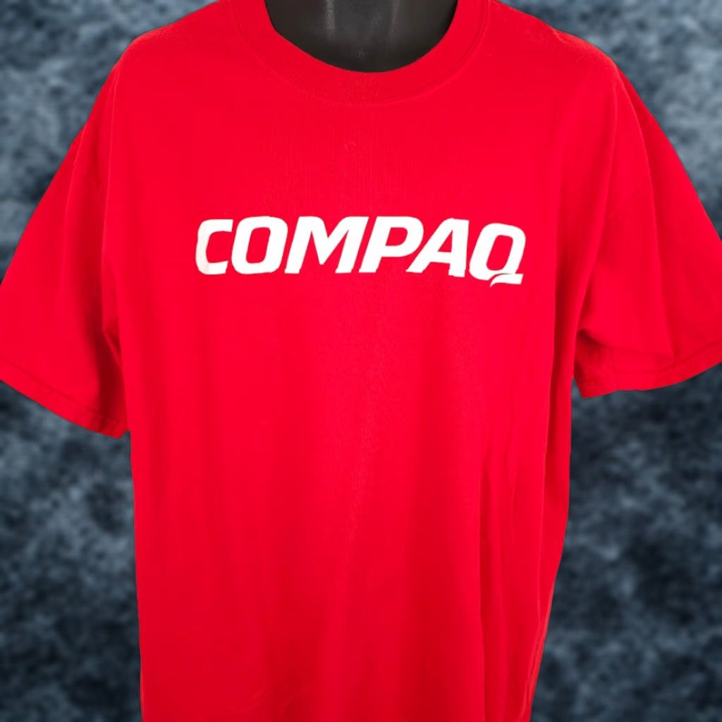 Vintage Vintage Compaq Computers T-Shirt Mens 2XL Red Y2K Technology User: Vintage Compaq Computers T-Shirt Mens 2XL Red Y2K Technology Size US XXL / EU 58 / 5 - 1 Thumbnail