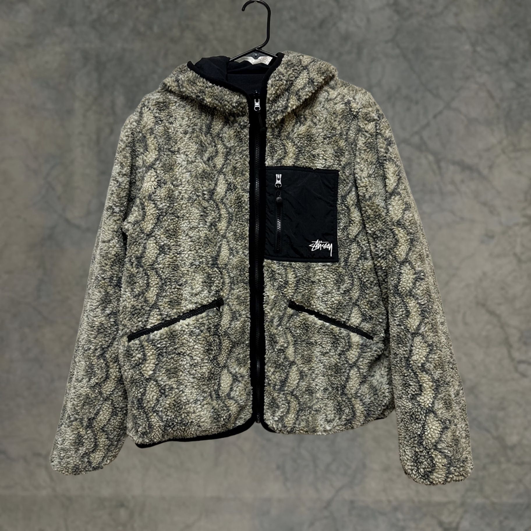 Stussy STUSSY Lightweight hooded jacket in cheetah | Grailed