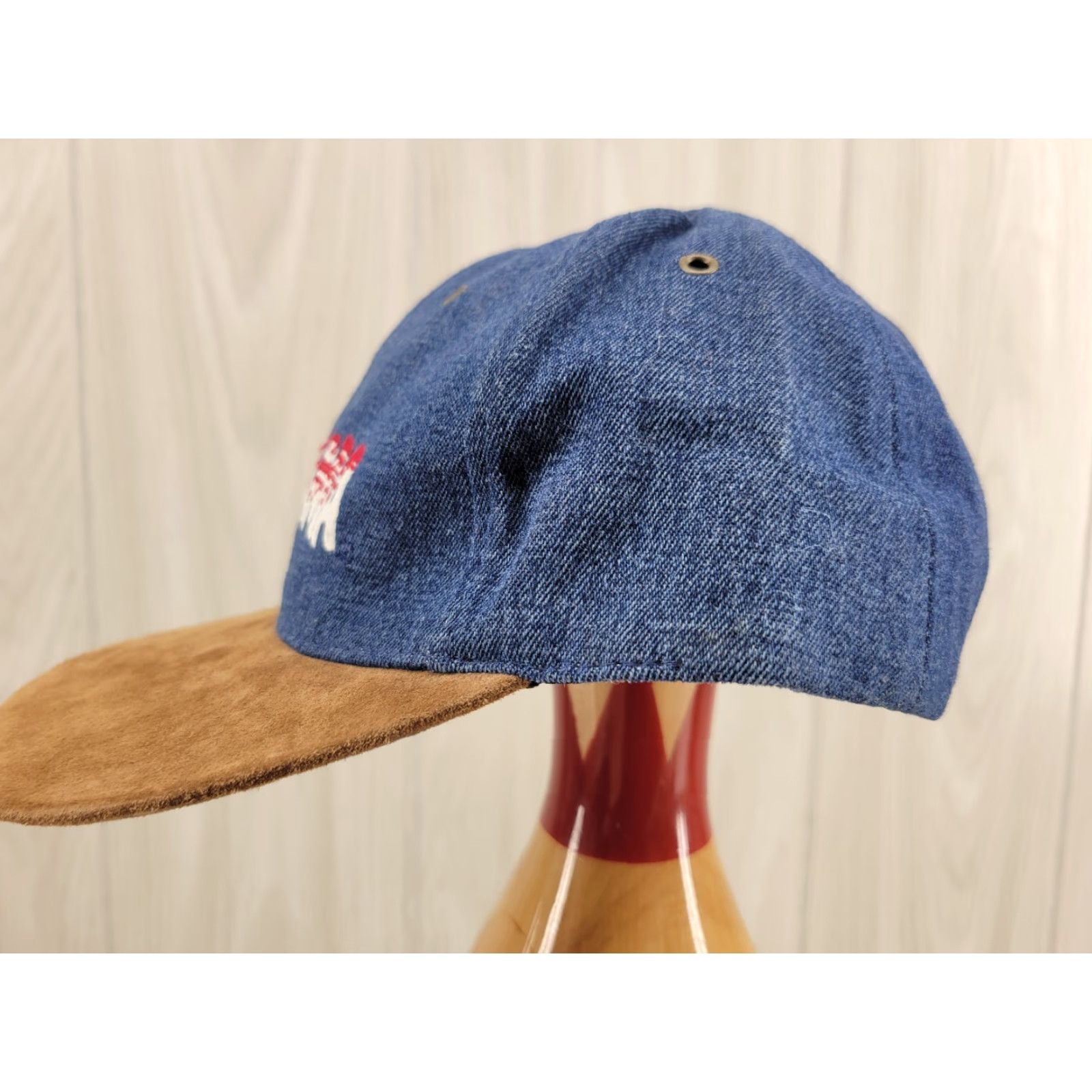 Denime VINTAGE Alabama Crimson Tide Hat Denim Suede JJ of Dallas Men One Size Blue Hat Size ONE SIZE - 5 Thumbnail