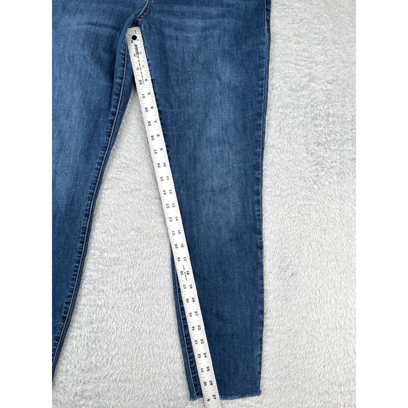 Denime VINTAGE STS Blue Women’s Skinny Jeans 31 Blue Denim Mid Rise Stretch Cotton 80s 90s, Designer, Fall Spring Summer Winter, Girls Size 24" / US 00 / IT 34 - 7 Thumbnail