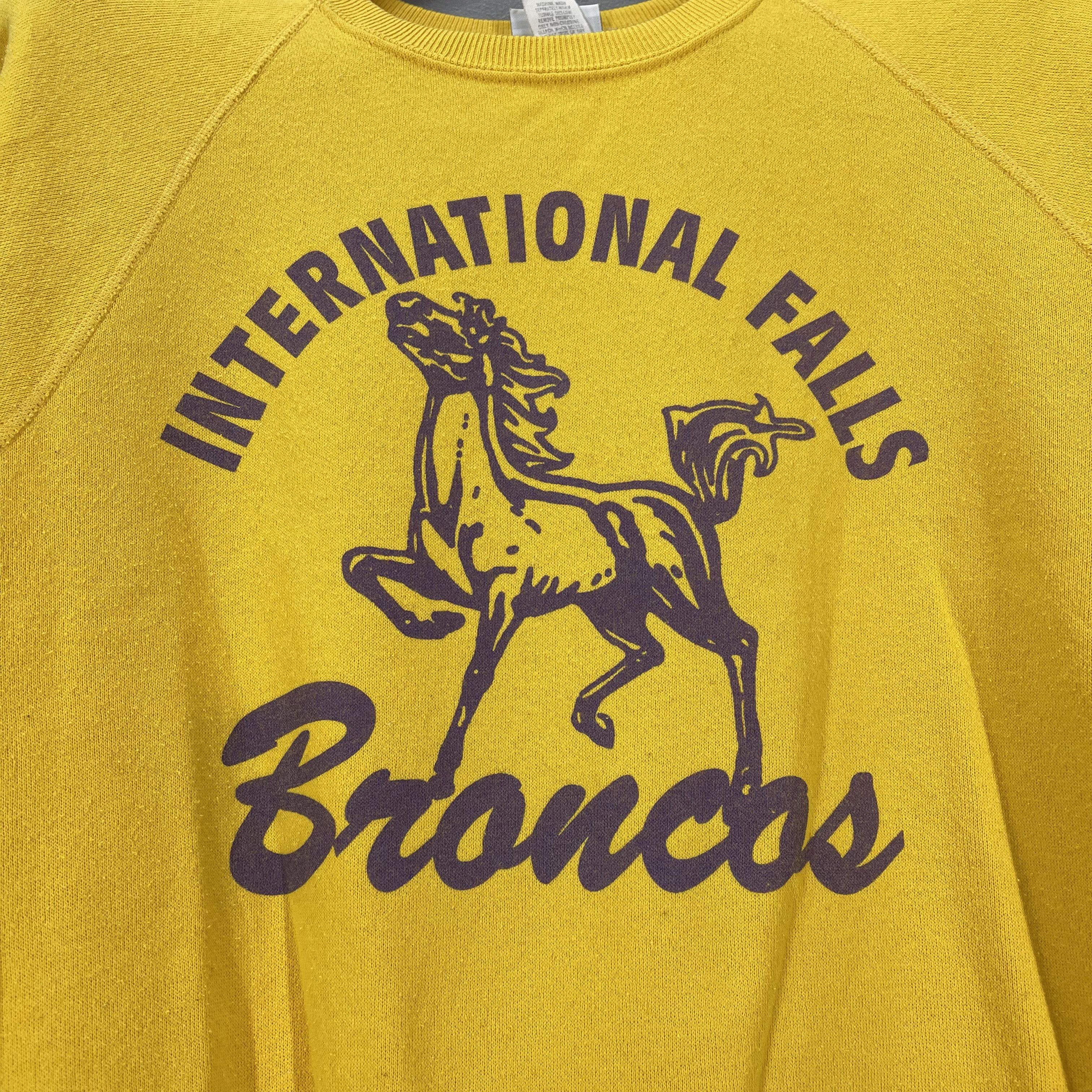 Lee 90s INTERNATIONAL FALLS BRONCOS by LEE Sweatshirt #1254/AR Size US L / EU 52-54 / 3 - 3 Thumbnail