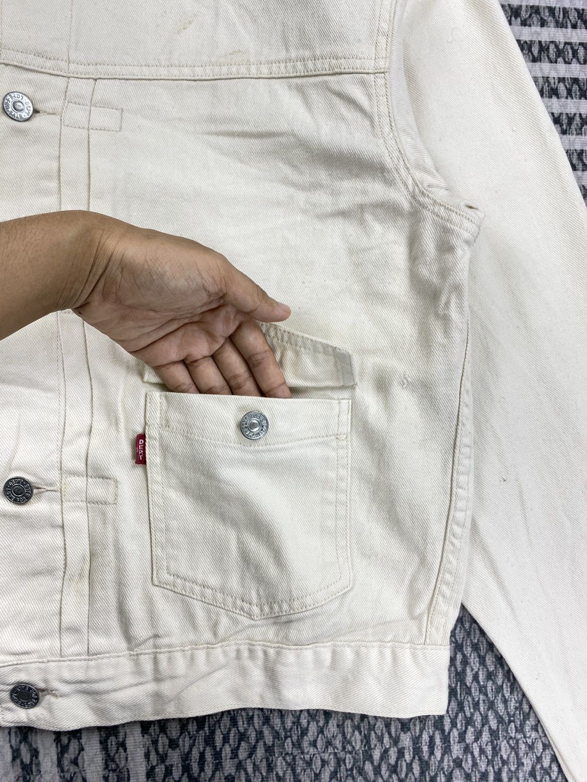 Japanese Brand Vintage Dept Cropped Cotton Button Up Jacket Size US M / EU 48-50 / 2 - 7 Thumbnail