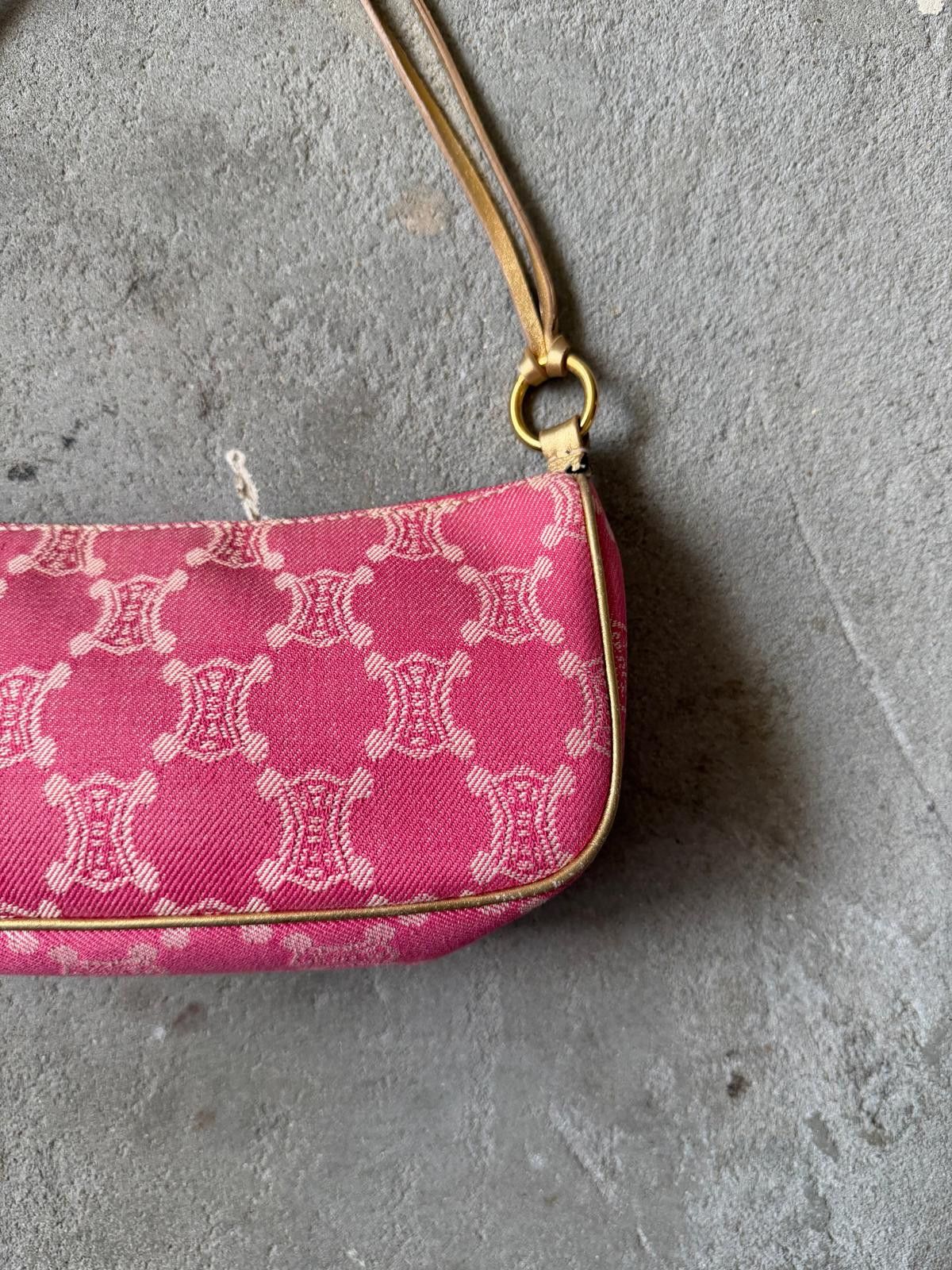 Celine Celine Macadam Denim Shoulder Bag Pink Size ONE SIZE - 4 Thumbnail