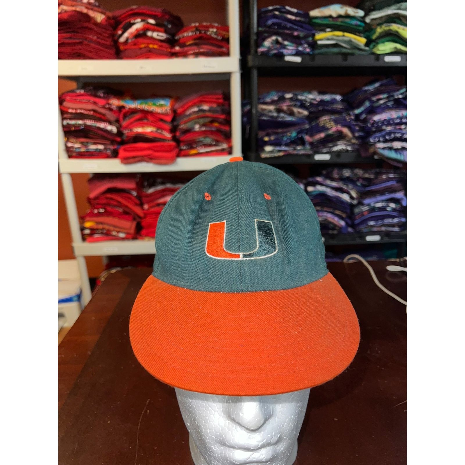 Vintage Vintage Miami Hurricanes Hat On The Field Pro Line Green Cap Size ONE SIZE - 1 Thumbnail