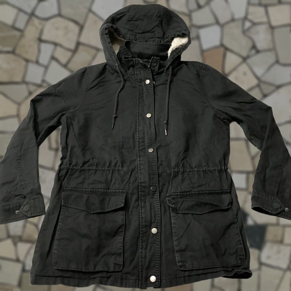Vintage Celebrity Pink Coat jacket Hooded Womens Size M Gray Zippers Puffer Jacket Winter Fall Casual Medium Women Size M / US 6-8 / IT 42-44 - 1 Thumbnail