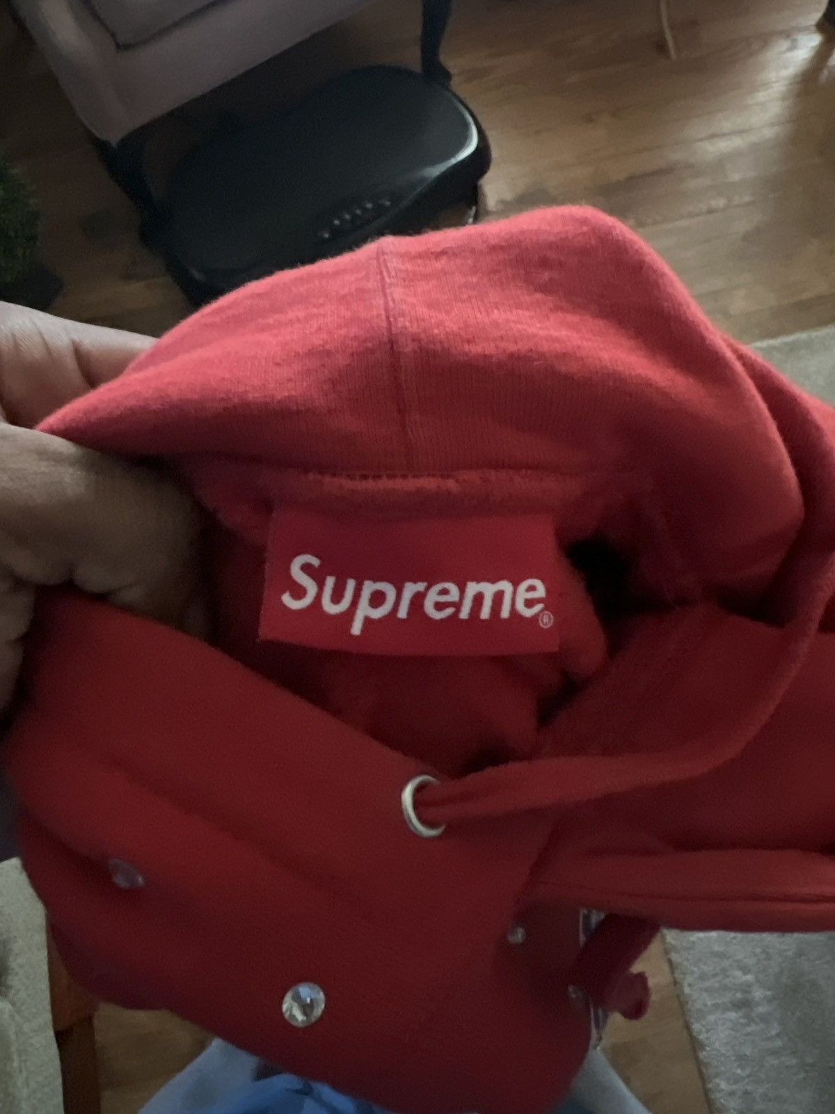 Supreme Rhinestone Hooded Sweatshirt Size US L / EU 52-54 / 3 - 3 Thumbnail