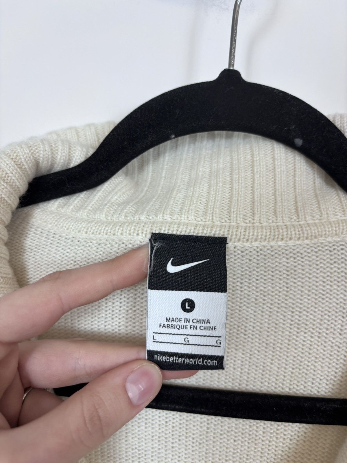 Nike Nike Roger Federer RF 2012 Wimbledon Q-Zip Cashmere Sweater Size US L / EU 52-54 / 3 - 15 Thumbnail