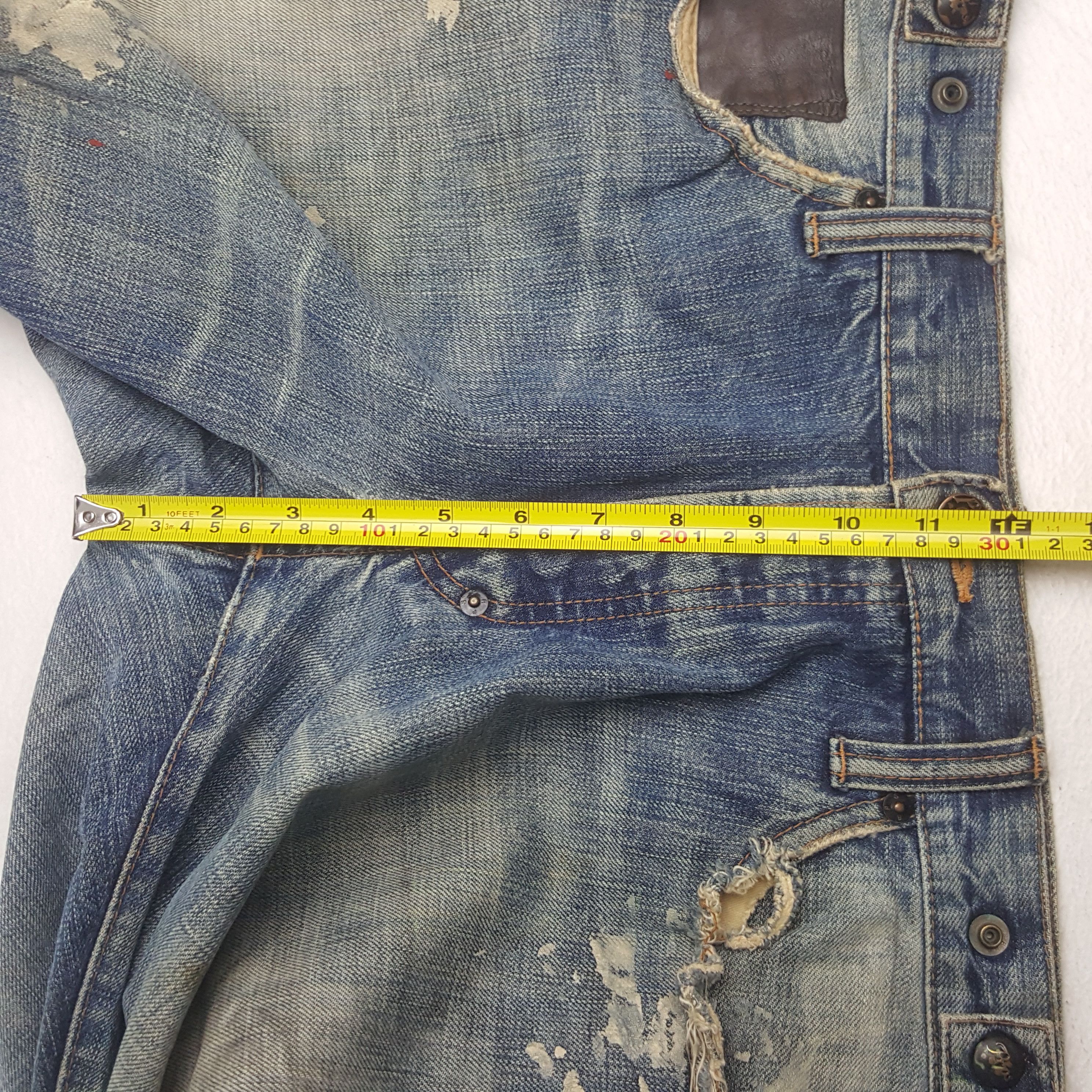 Prps Vintage Prps Japanese Designer Distressed Denim Jeans RR9 Size US 35 - 10 Thumbnail