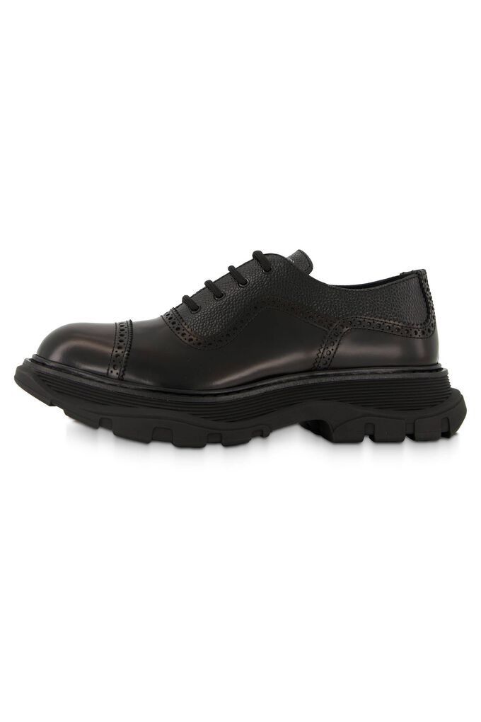 Alexander McQueen o1y1024 Laced Shoes in Black Size US 12 / EU 45 - 2 Thumbnail