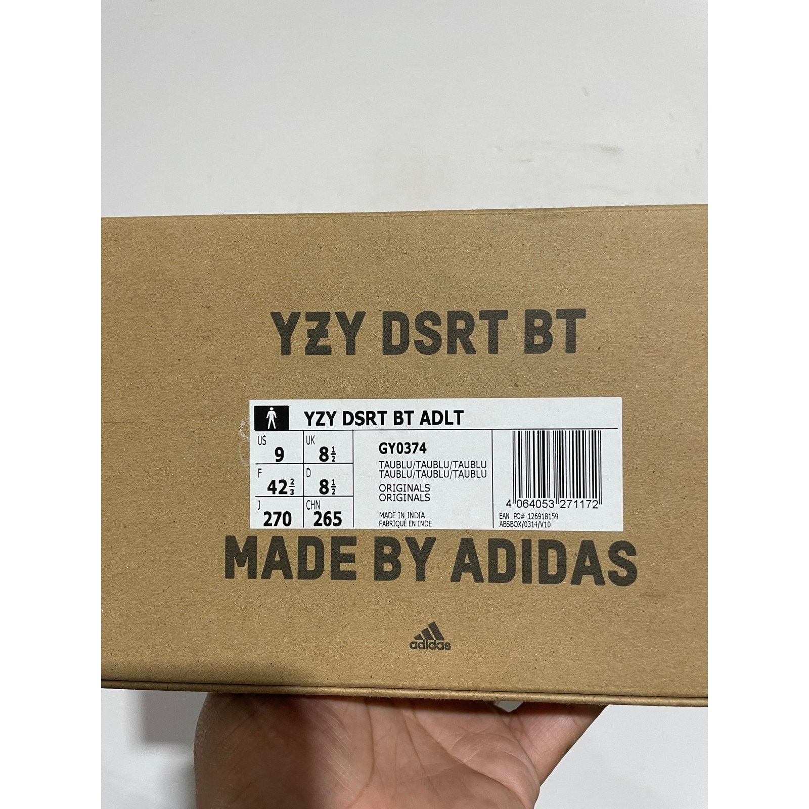 Adidas ADIDAS YEEZY DESERT BOOT TAUPE BLUE SIZE 9 PREOWNED Size US 9 / EU 42 - 7 Thumbnail