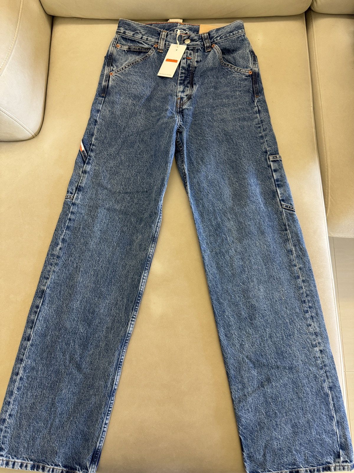 Calvin Klein × Heron Preston Calvin Klein x Heron Preston Men Carpenter Jean - Light Wash Size US 30 / EU 46 - 1 Thumbnail
