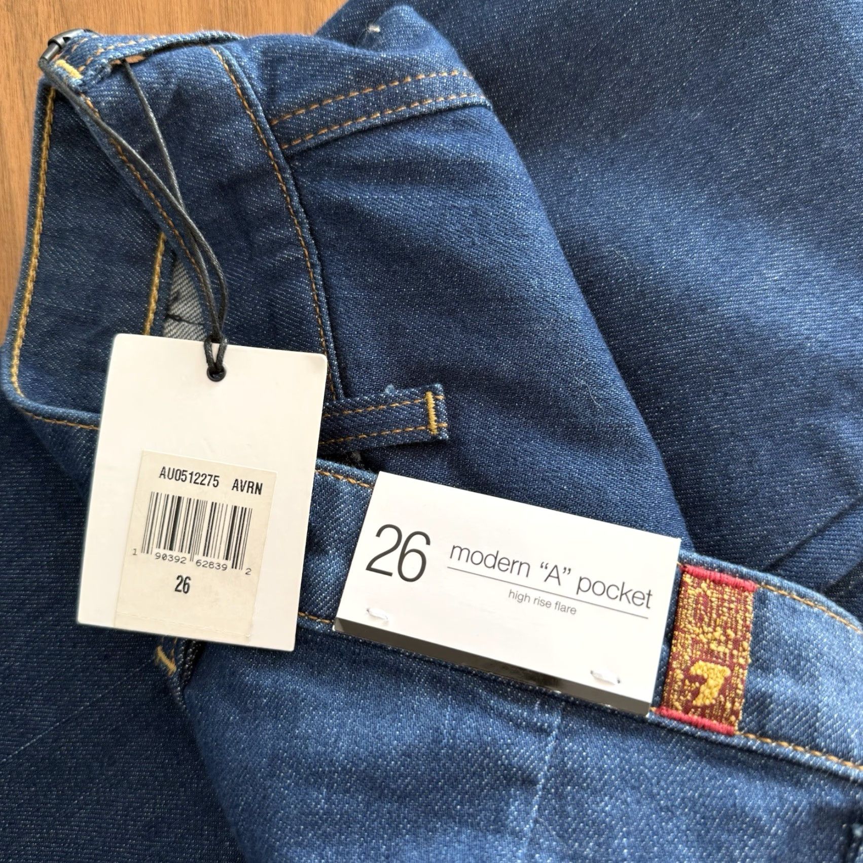 7 For All Mankind VINTAGE 7 FOR ALL MANKIND High Rise Flare Jeans A Pocket 26 Blue Women 7 For All Mankind Jeans Limited Ed. Capsule Collection 90s? Size 26" / US 2 / IT 38 - 6 Thumbnail