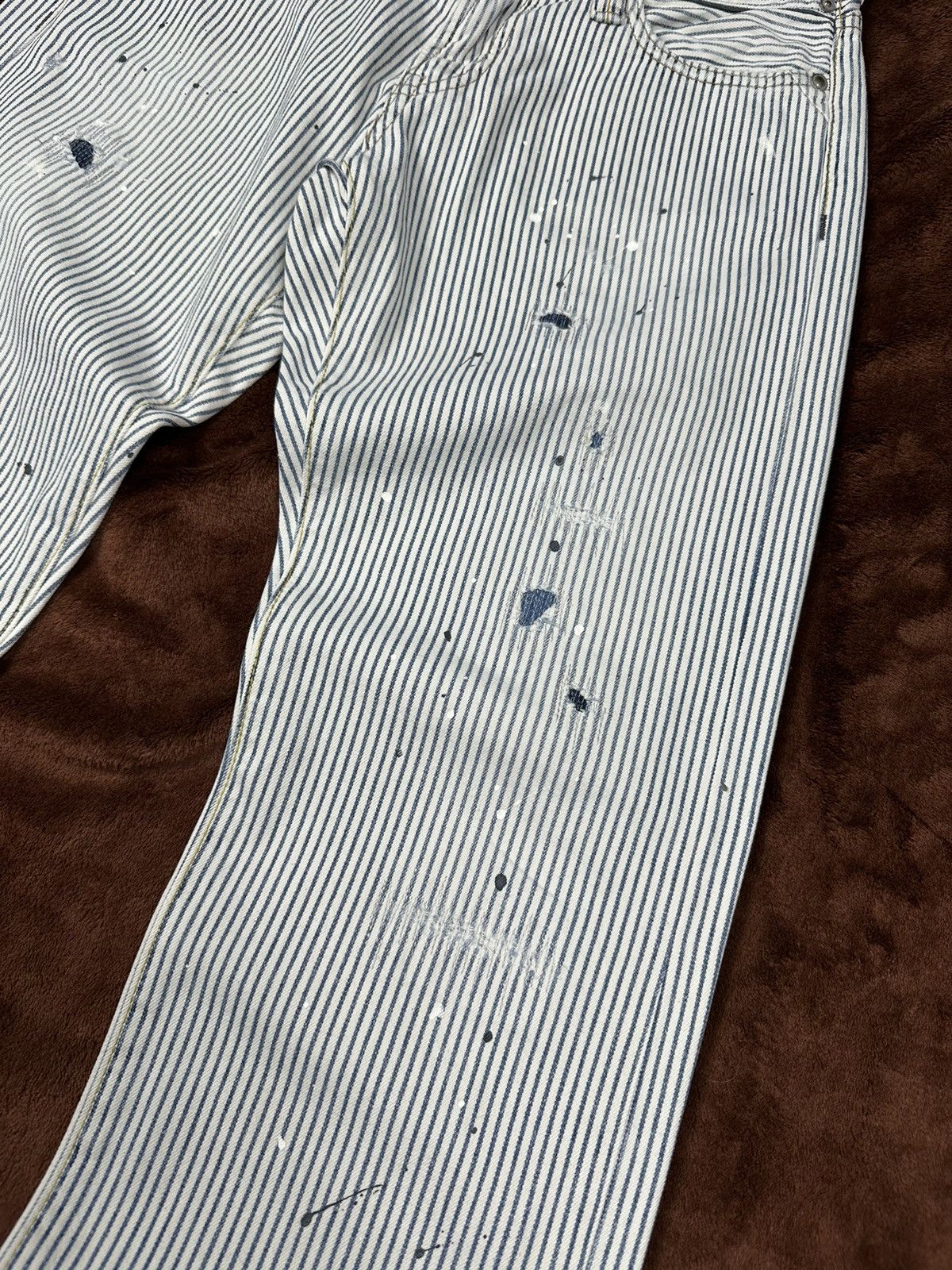 Japanese Brand Bobson Distressed Dirty Jeans Size US 30 / EU 46 - 11 Thumbnail