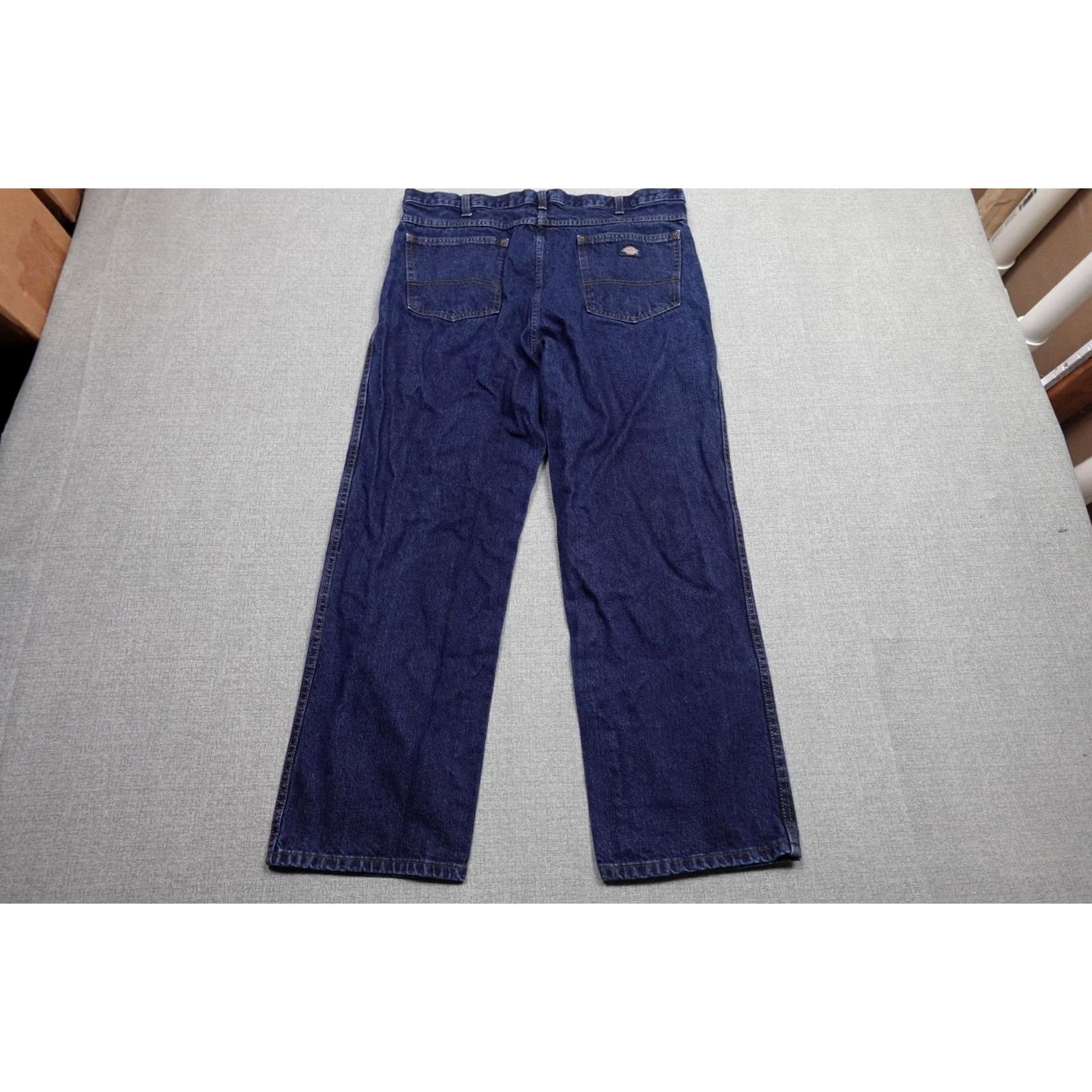 Dickies Dickies Jeans Mens 38x30 Relaxed Straight Denim Dark Blue 5-Pocket Work Pants Size US 38 / EU 54 - 4 Thumbnail