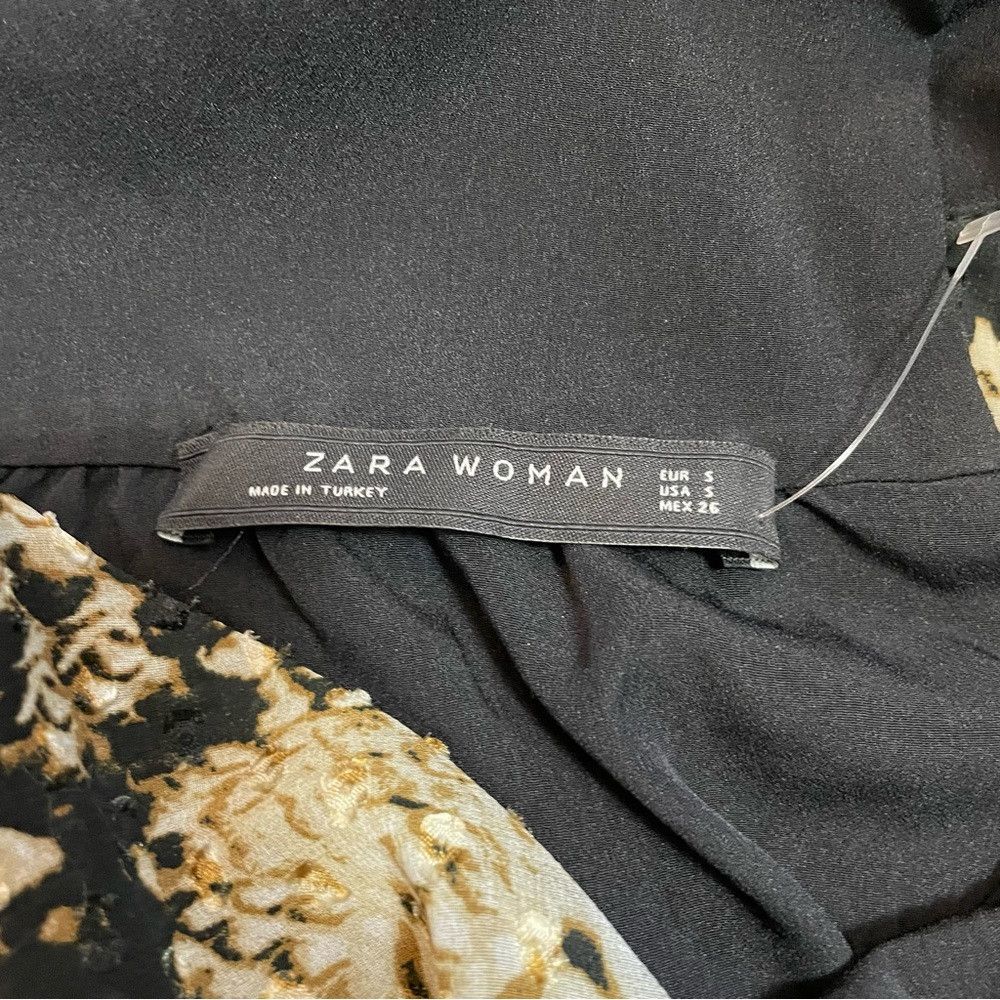 Zara New Zara Snake Print Babydoll Dress Top Size S Size S / US 4 / IT 40 - 7 Thumbnail