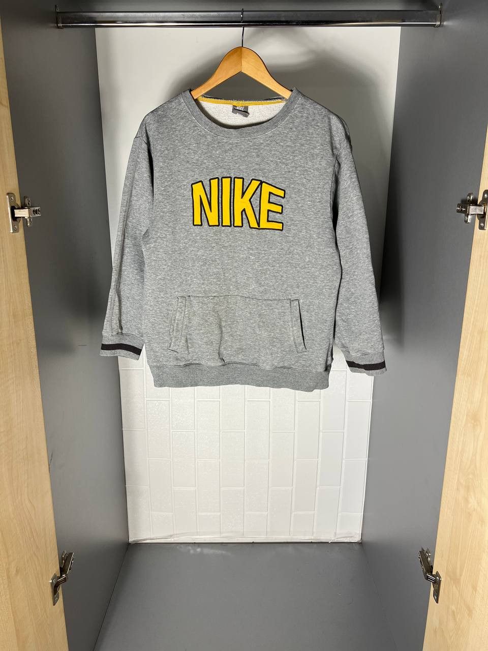Nike VINTAGE NIKE BIG LOGO SWEATSHIRT RETRO DRILL SWOOSH Y2K 90s Size US XS / EU 42 / 0 - 1 Thumbnail