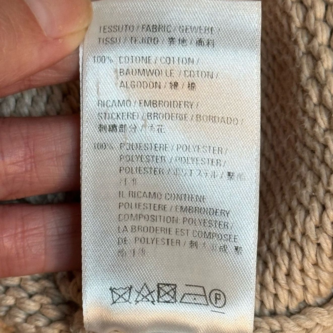 Balenciaga '21 Embroidered BB Crest Beige Cotton Jumper size Unifit M Size US M / EU 48-50 / 2 - 10 Thumbnail