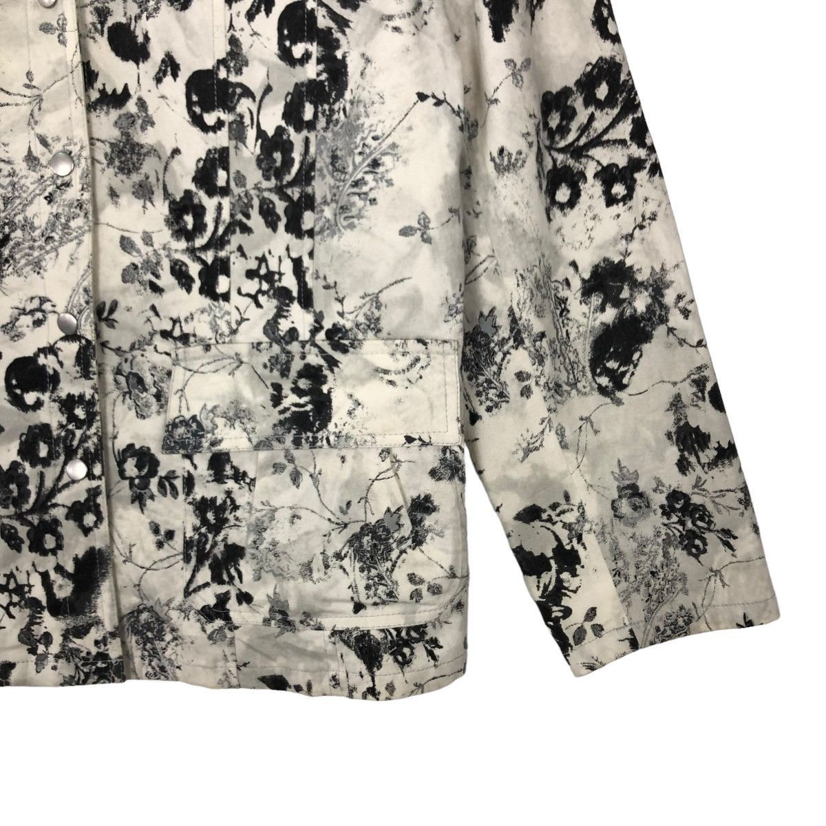 Japanese Brand VINTAGE BIKER JACKET OVERPRINT FLOWER CROCETTI ISSEY MIYAKE Size US M / EU 48-50 / 2 - 4 Thumbnail