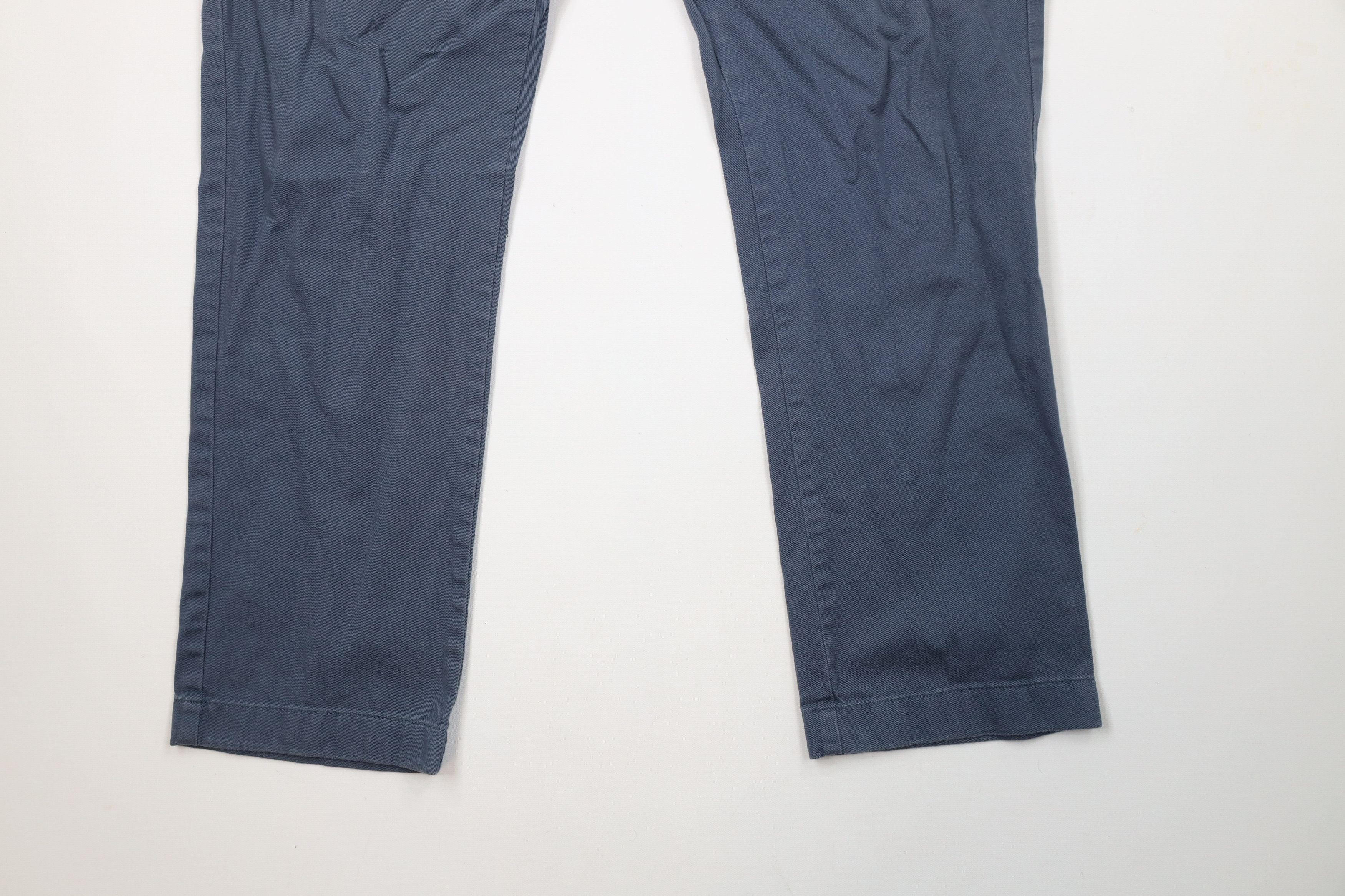 J.Crew × Vintage J Crew Sutton Straight Leg Chino Pants Trousers Blue Cotton Size US 34 / EU 50 - 4 Thumbnail
