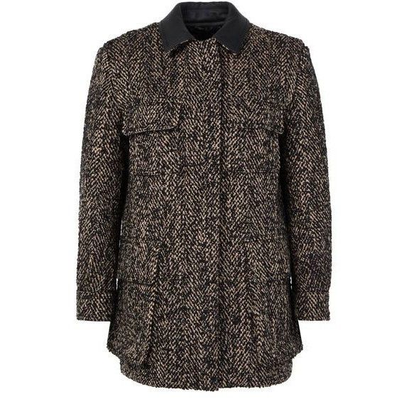 Max Mara MAX MARA Angio Gray Brown Wool Long Coat New & Authentic (Wo Size S / US 4 / IT 40 - 1 Thumbnail