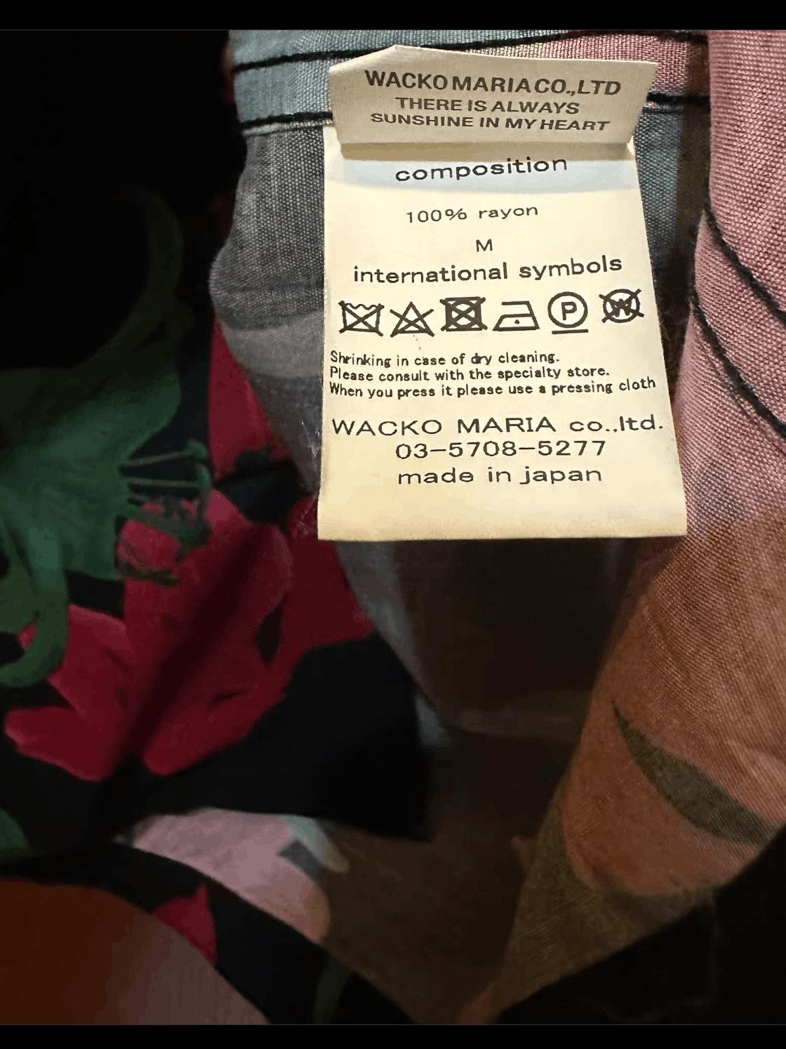 Wacko Maria Flower Print Hawaii Shirt Menswear