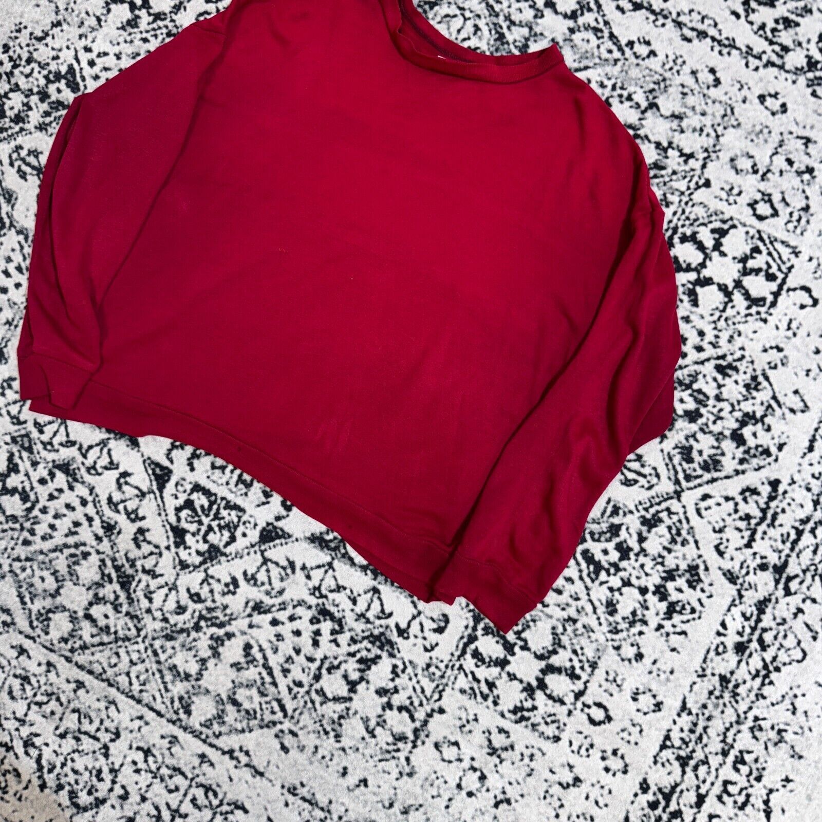 Vintage Vintage Red Burgundy Cotton Crewneck Size L Indians 70s Size US L / EU 52-54 / 3 - 9 Thumbnail
