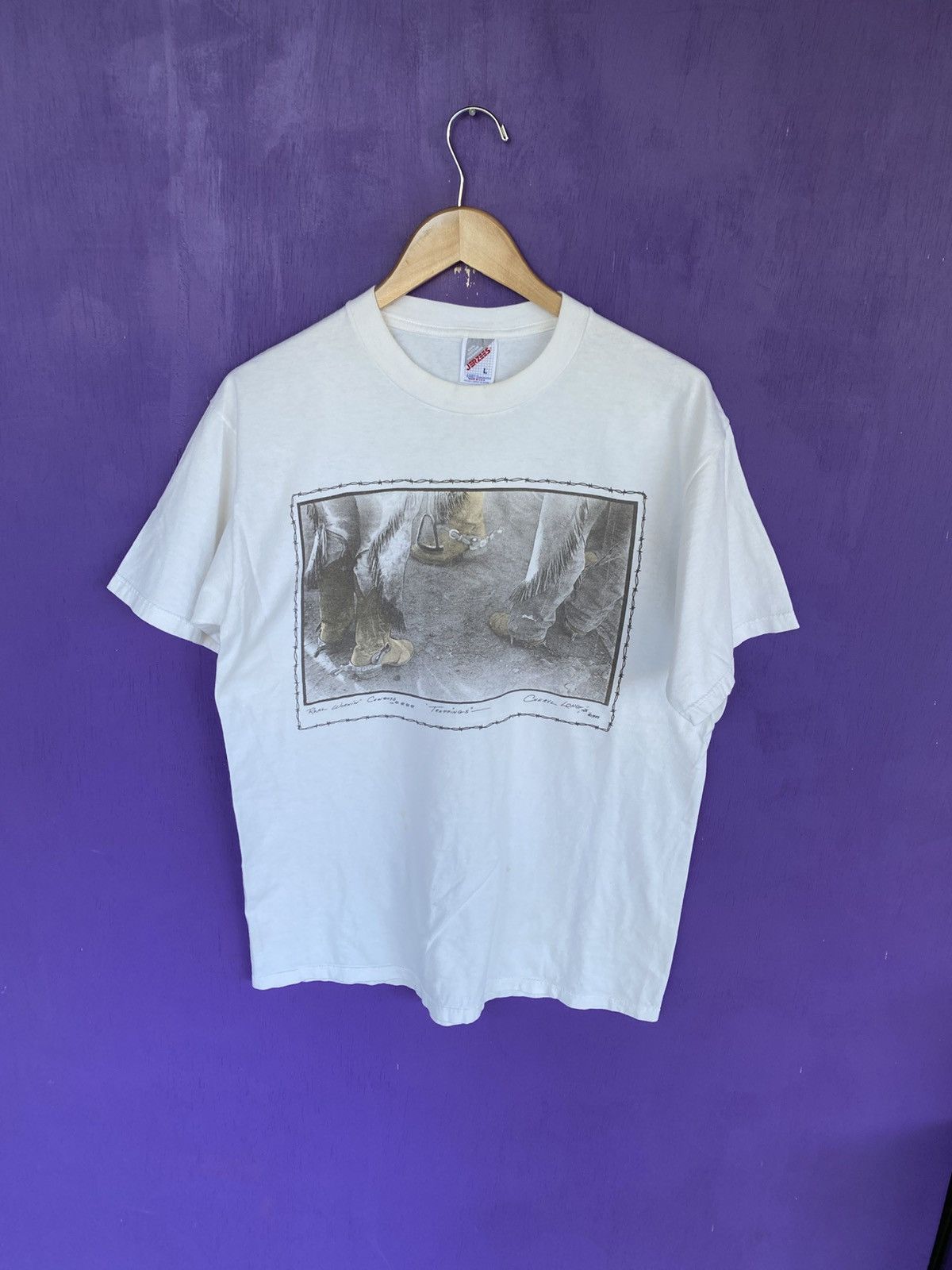 Other Vintage 1989 Cowboy boots western art tee Size US L / EU 52-54 / 3 - 1 Thumbnail
