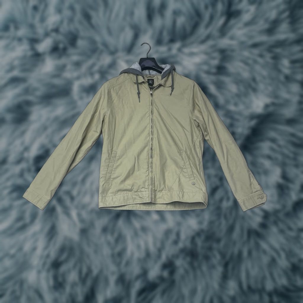 Volcom Volcom Jacket Men Medium Hooded Full Zip Beige Canvas Surf Skater Celeb? Size US M / EU 48-50 / 2 - 1 Thumbnail
