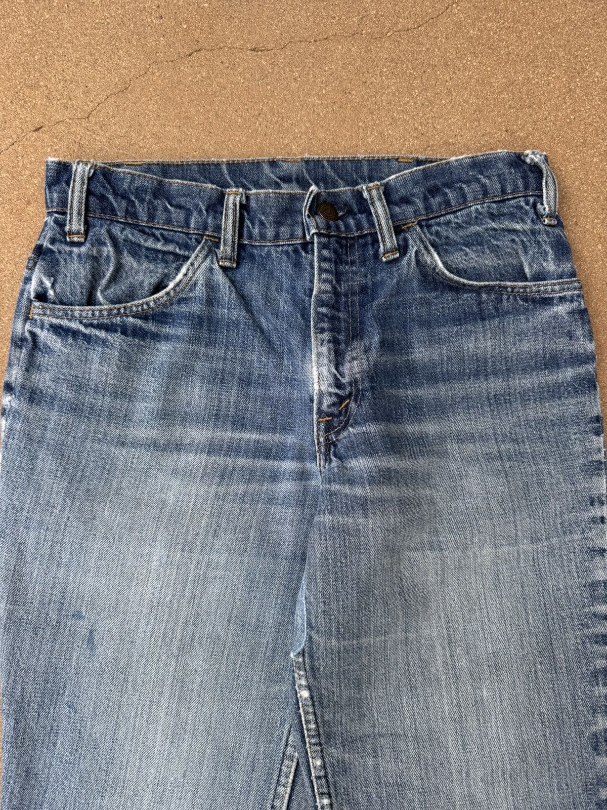 Levi's Vtg 70’s Levi’s 684 Orange Tab Bellbottom Flare Jeans 30x29 Size US 30 / EU 46 - 4 Thumbnail