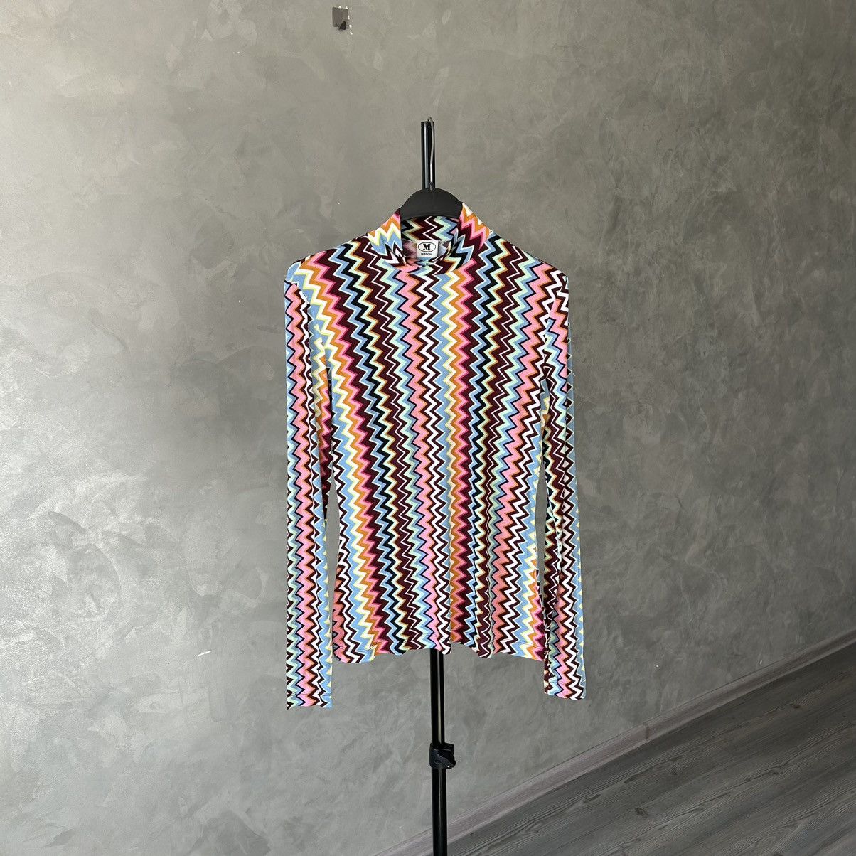 Missoni Missoni Zig Zag Turtleneck Top Size M / US 6-8 / IT 42-44 - 2 Thumbnail