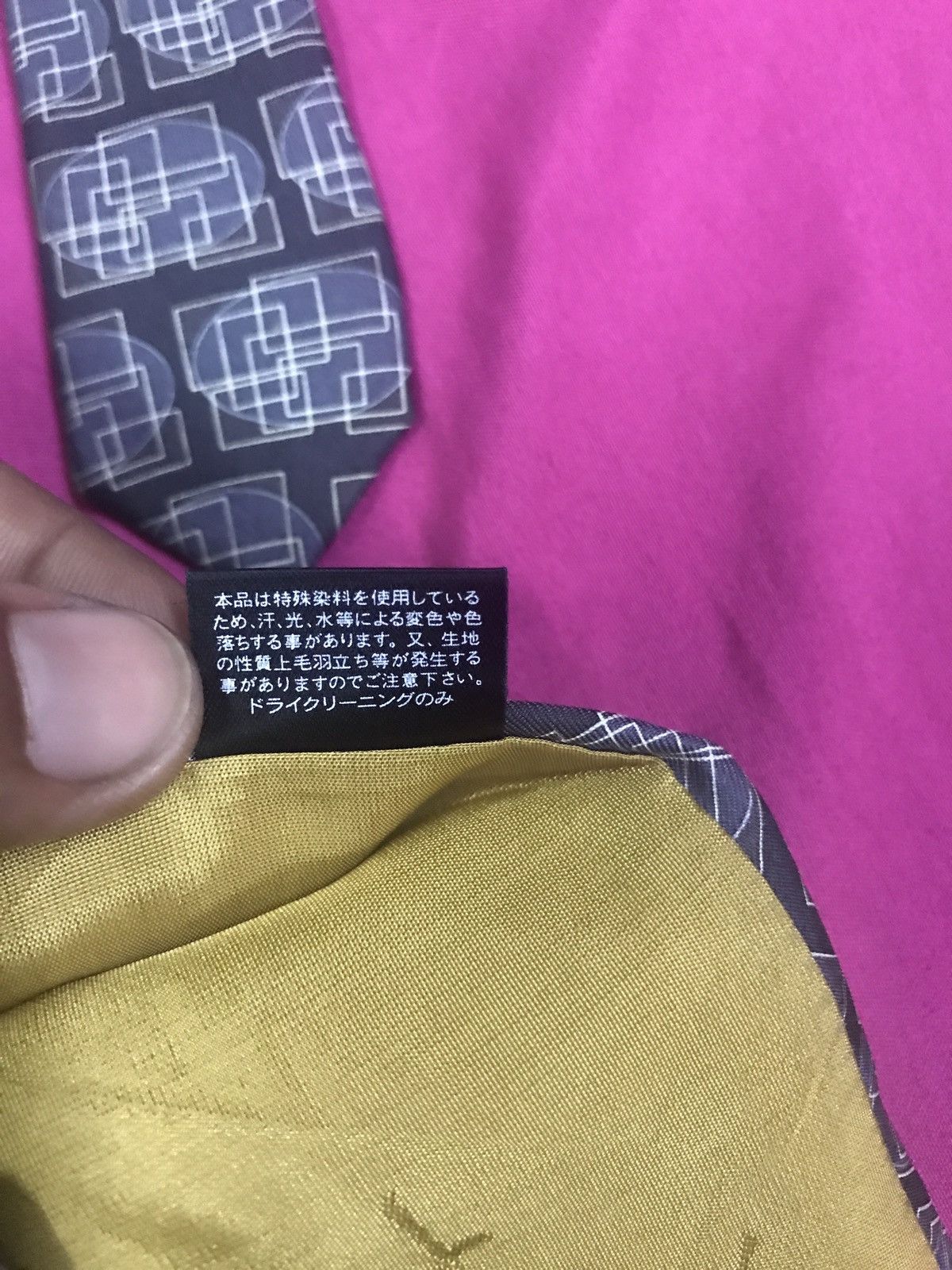 Designer × Yves Saint Laurent yves saint laurent ysl men's vintage 100% silk nectieTIE Size ONE SIZE - 3 Thumbnail