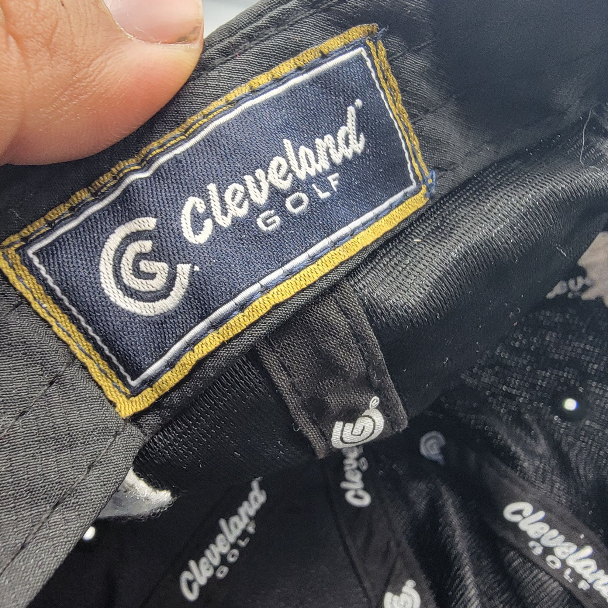 Other Cleveland Golf Black Adjustable Baseball Hat Cap Outdoors Li Size ONE SIZE - 6 Thumbnail