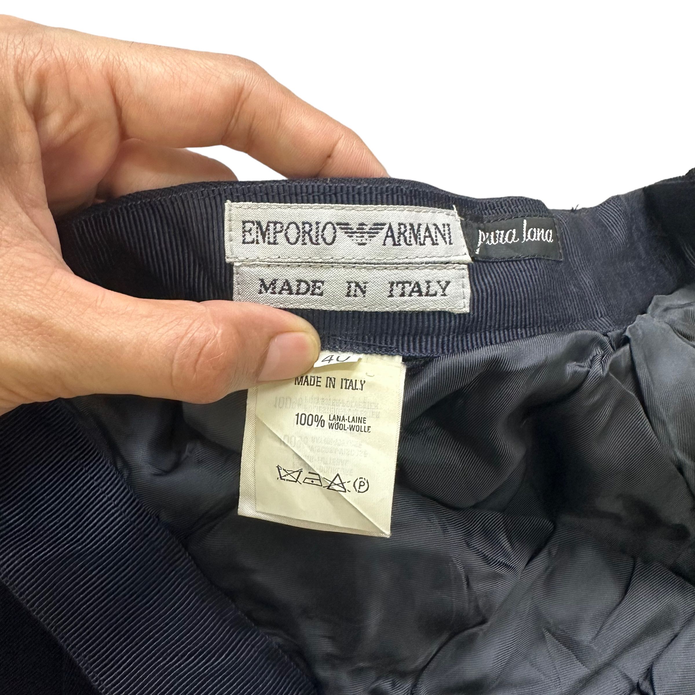 Emporio Armani EMPORIO ARMANI WOOL MINI SKIRTS #7734-167 Size 23" - 5 Thumbnail