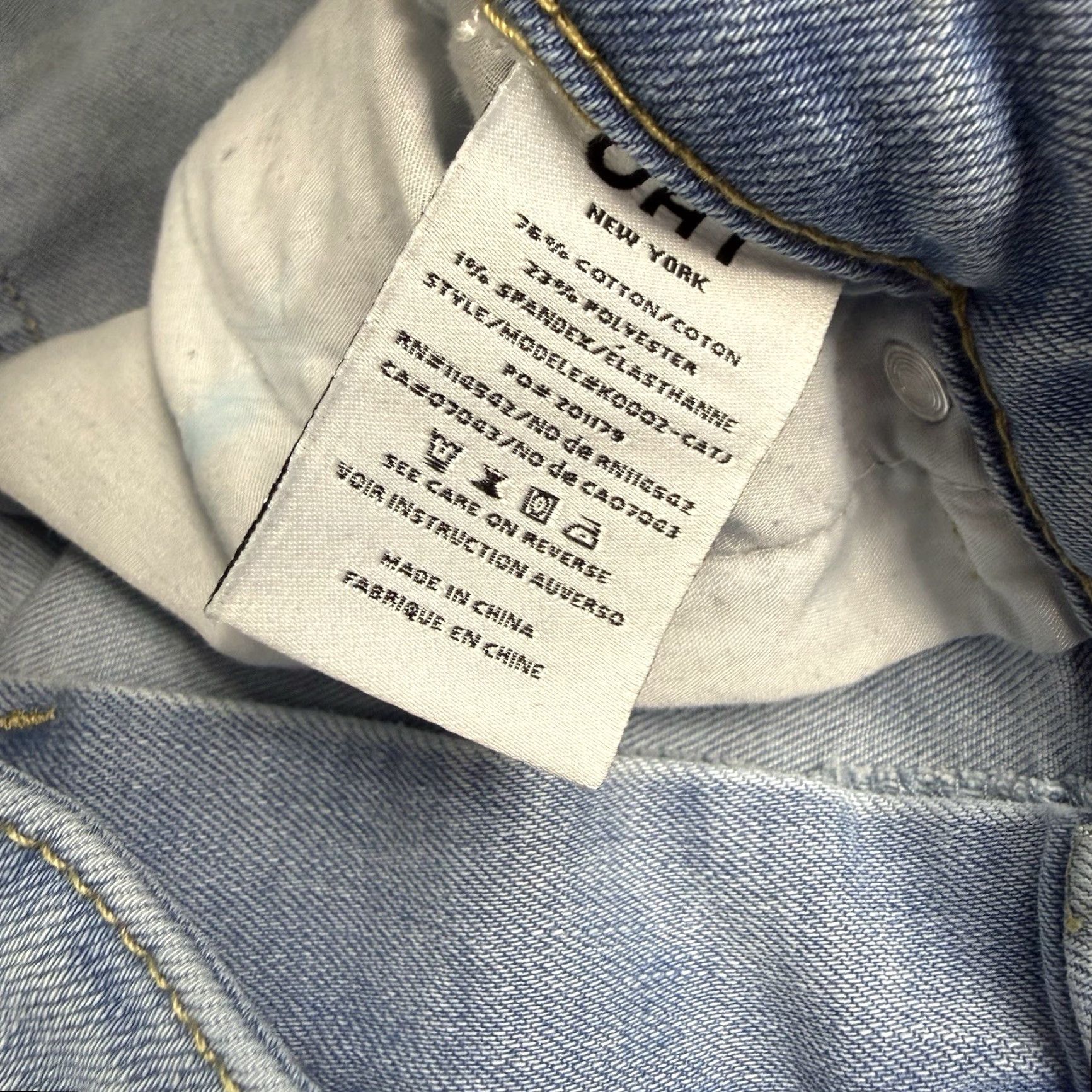 Denime OAT New York Shirt Denim Midi Front Split Light Wash Blue 10 Womens Cotton Blend A-Line Midi Denim Shirt Size L / US 10 / IT 46 - 3 Thumbnail