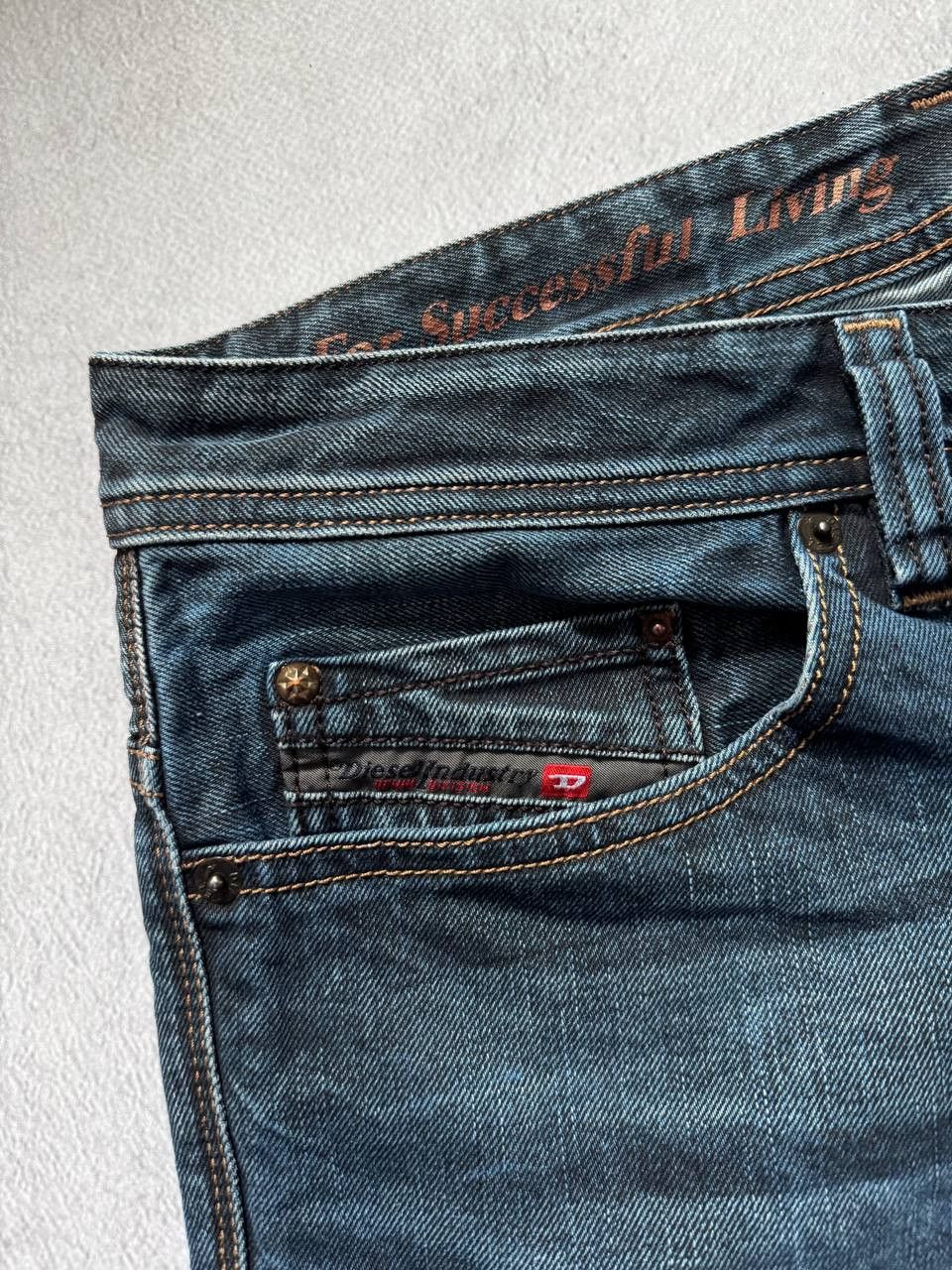 Diesel Diesel Safado 0823l Washed Dark Blue Denim Jeans Size US 32 / EU 48 - 7 Thumbnail