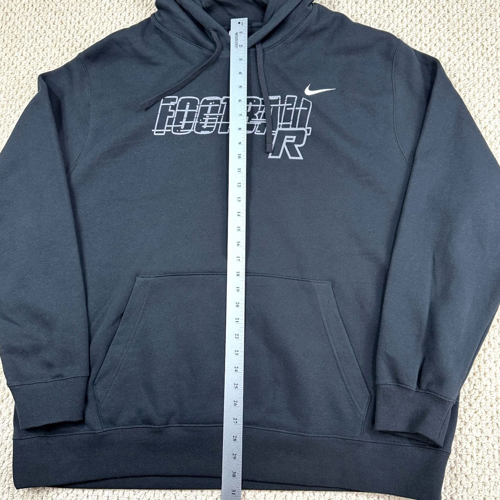 Nike Nike Team Club Hoodie Mens 3XLT Tall Black Fleece Pullover Football Logo Size US XXL / EU 58 / 5 - 7 Thumbnail