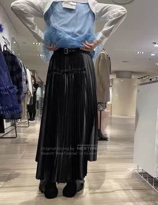Other Comme Des Garcons size S Asymmetrical pleated skirt Size 23" - 4 Thumbnail