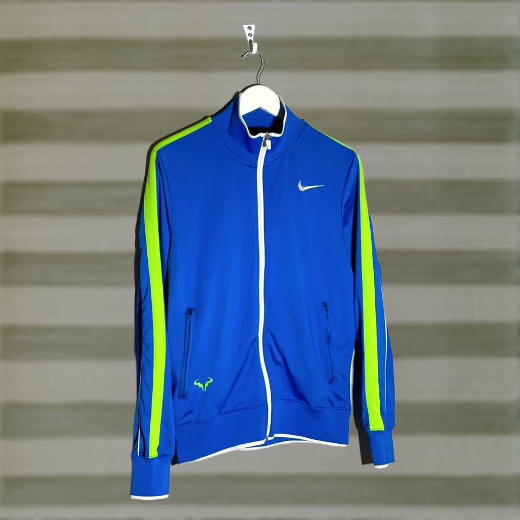 Nike Nike Rafael Nadal 2012 Australian Open Track Jacket - Men’s Blue, Long Sleeve, 1/2 Zip, 1/4 Zip, All Seasons, Polyester, S Size US S / EU 44-46 / 1 - 1 Thumbnail