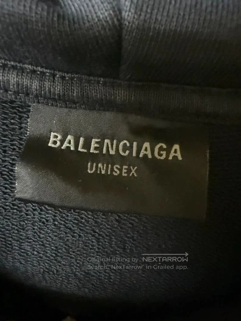 Balenciaga Balenciaga Black Flame Logo Zip Hoodie. Size US S / EU 44-46 / 1 - 3 Thumbnail