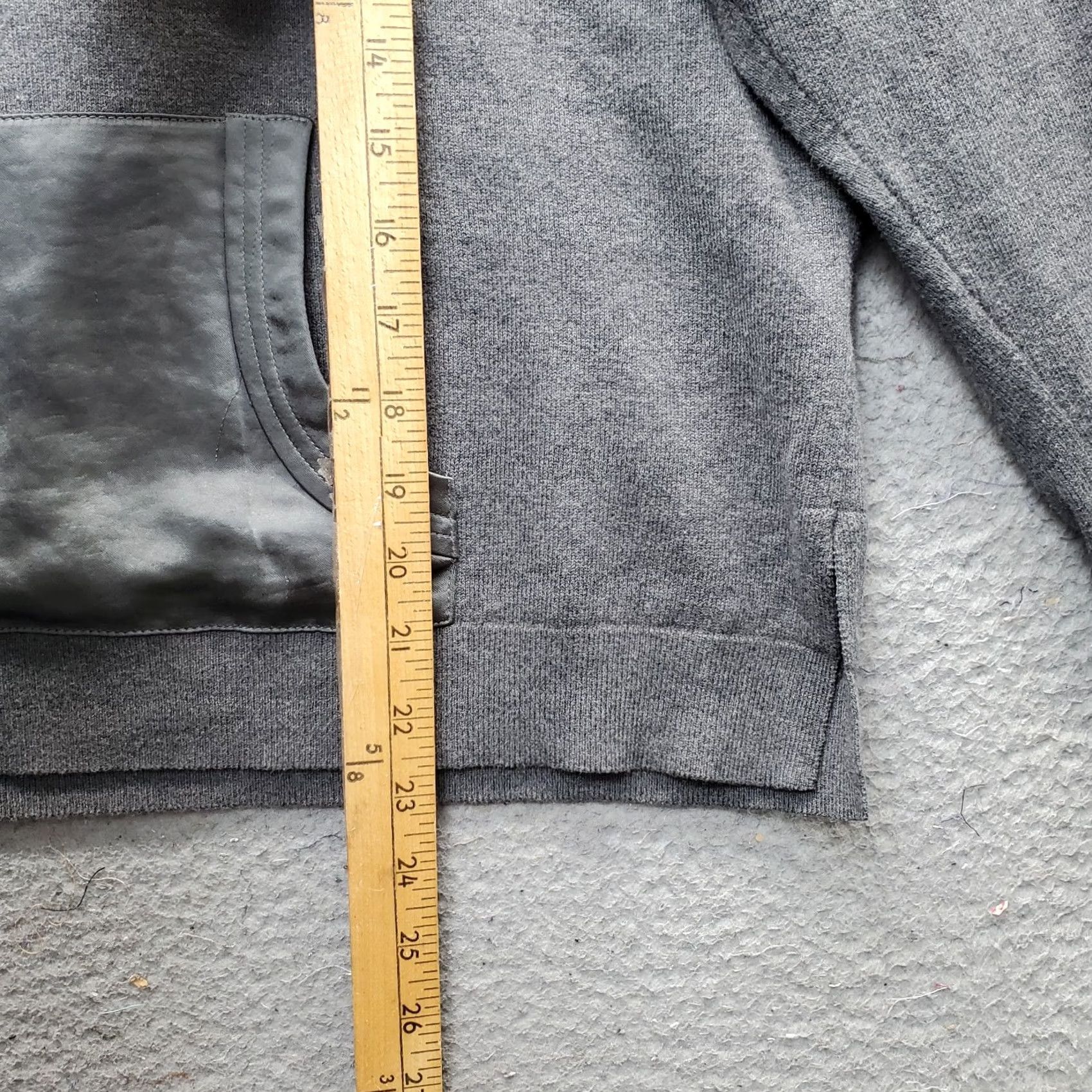 KangaROOS J Society Hoodie Womens XL Gray Long Sleeve Kangaroo Pocket Drawstring Size XL / US 12-14 / IT 48-50 - 3 Thumbnail
