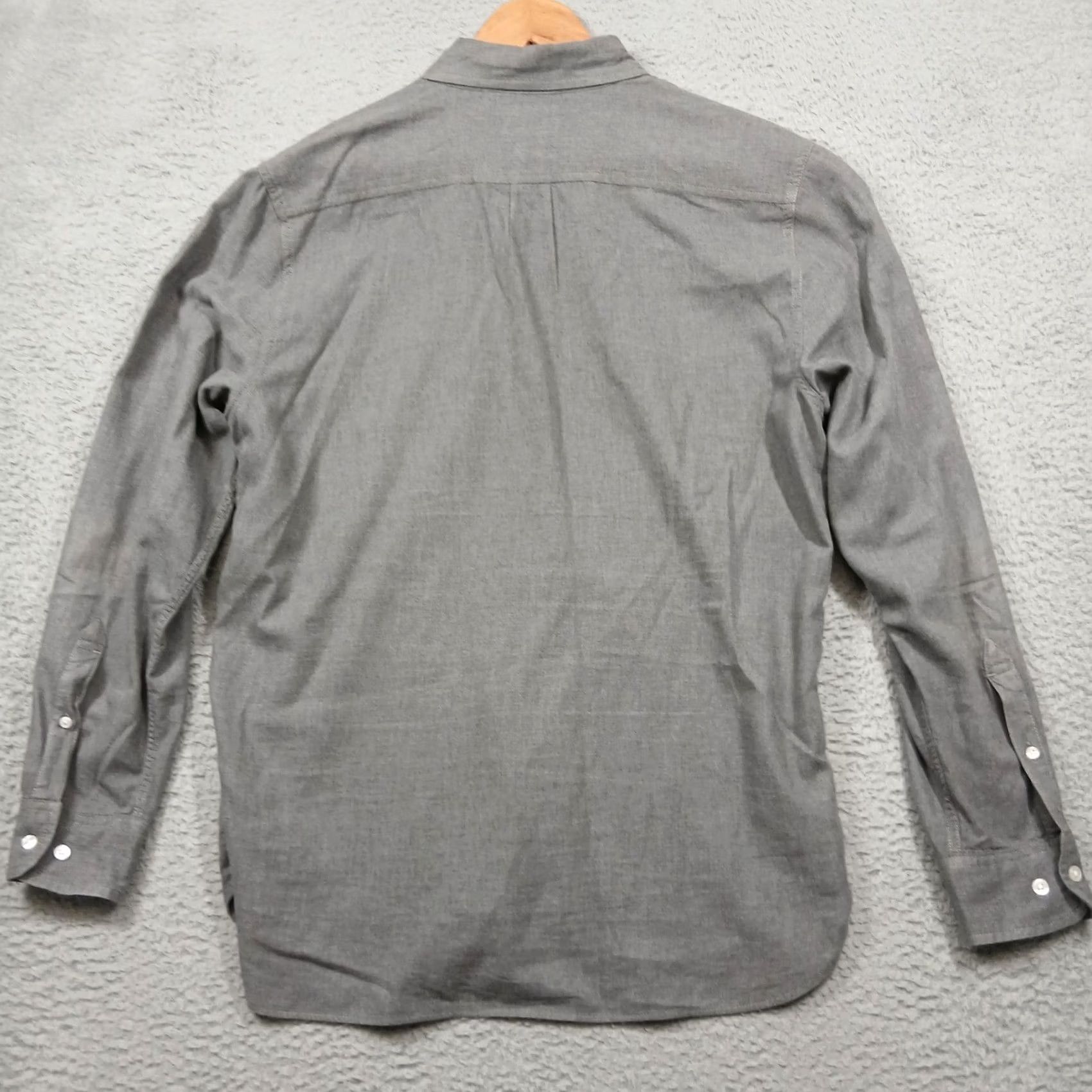 Lucky Brand Lucky Brand Casual Shirt L Gray Long Sleeve Button Down Men's White Label Fit Size US L / EU 52-54 / 3 - 2 Thumbnail
