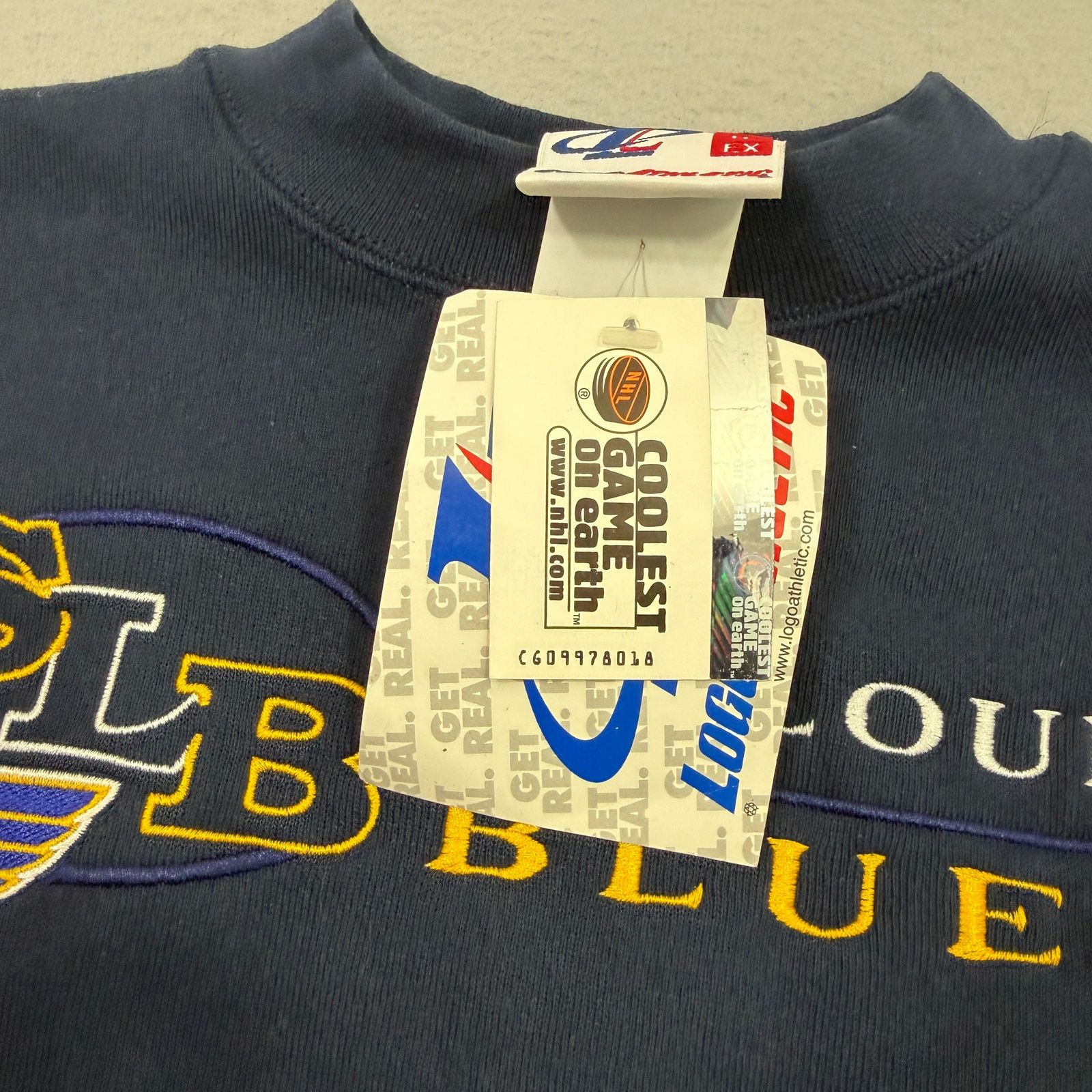 Vintage Vintage St Louis Blues Sweatshirt Men's Extra Large Blue NHL Size US XL / EU 56 / 4 - 4 Thumbnail