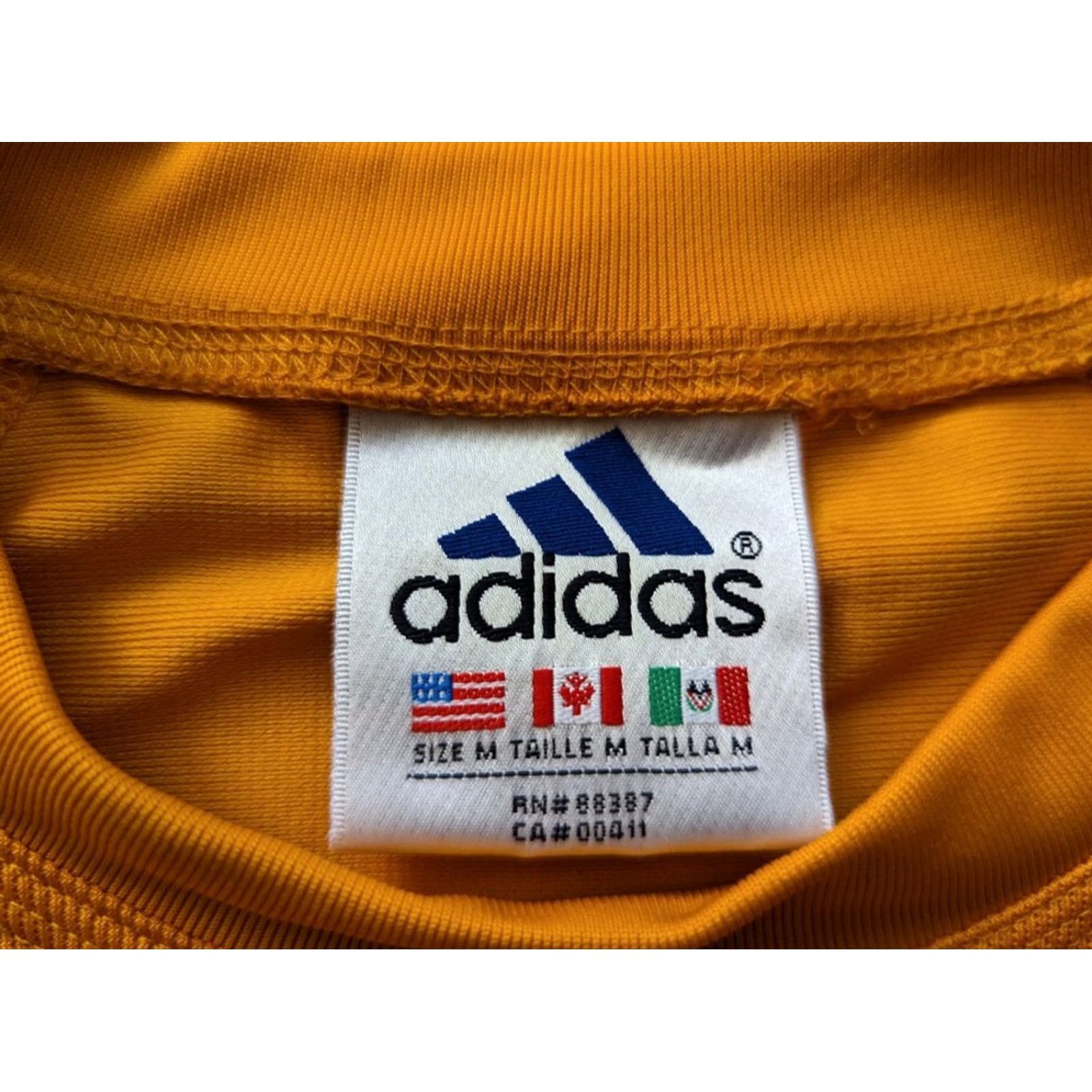 Adidas Vintage Adidas Shirt Mens M Orange 90s Size US M / EU 48-50 / 2 - 4 Thumbnail
