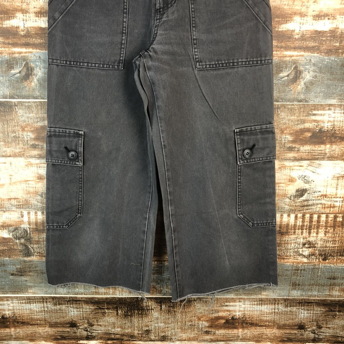 Japanese Brand DL Tasse Tasse Black Cropped Pants #C1241 Size US 27 - 6 Thumbnail