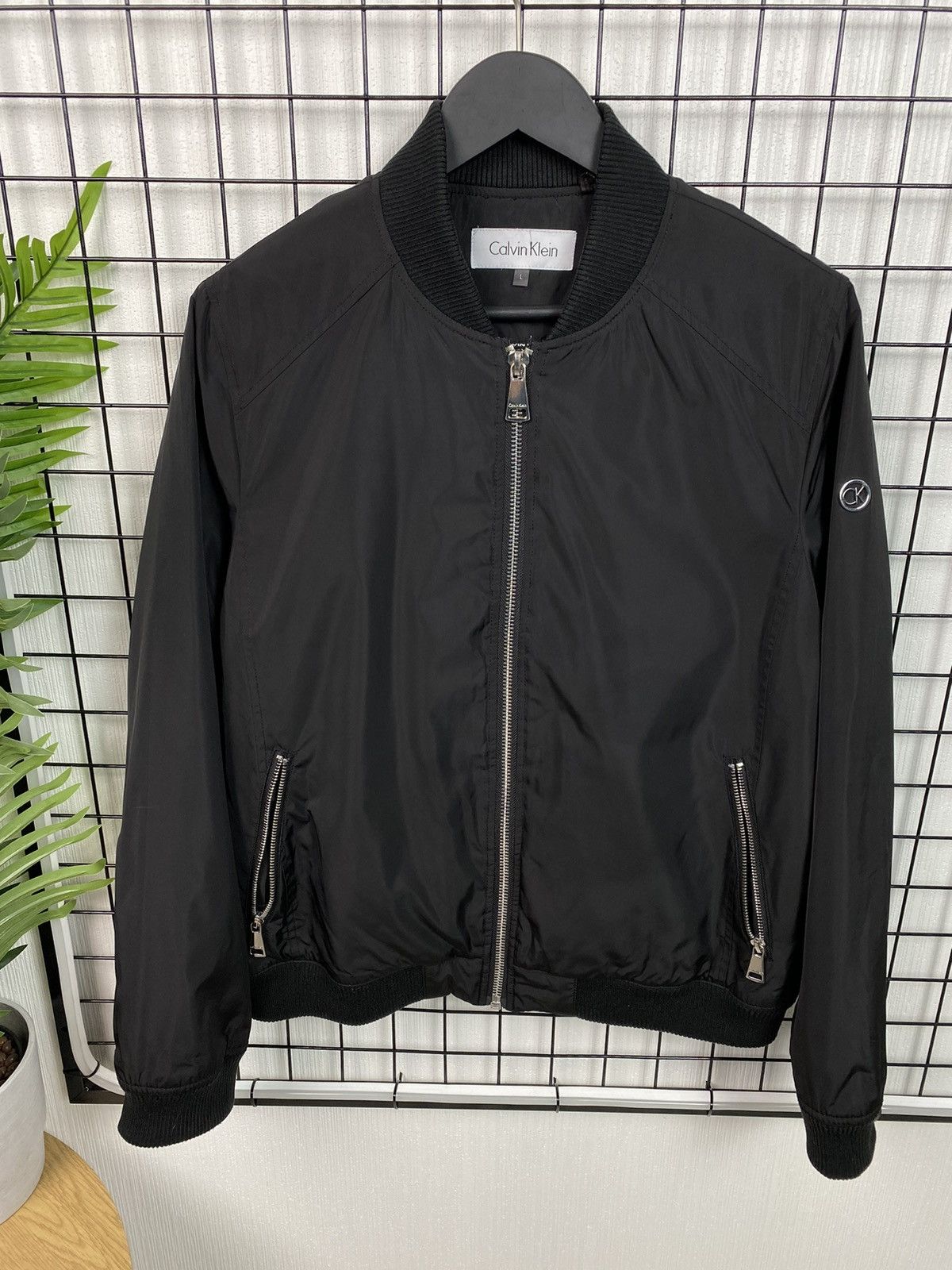 Calvin Klein Calvin Klein Bomber jacket Black Men L size basic Size US L / EU 52-54 / 3 - 1 Thumbnail