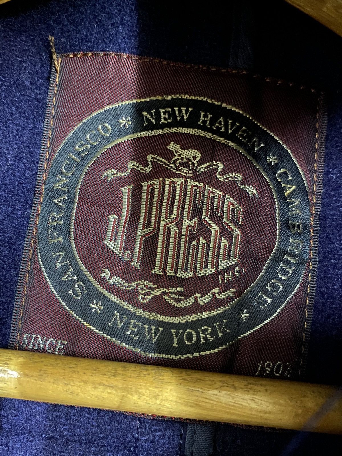 J. Press J.Press Wool Coat Jacket Navy Blue Size US M / EU 48-50 / 2 - 9 Thumbnail