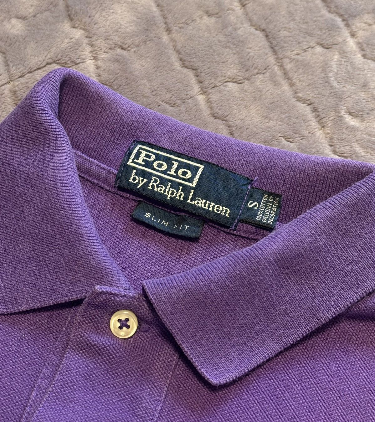 Polo Ralph Lauren × Vintage Vintage Polo Ralph Lauren Chief Keef Purple Polo Size US S / EU 44-46 / 1 - 5 Thumbnail