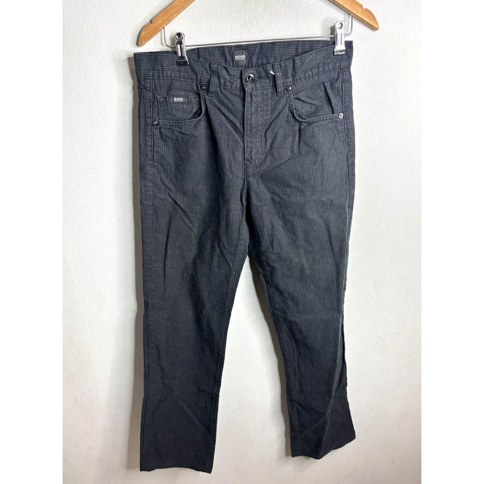 Hugo Boss BOSS Hugo Boss Pants Mens 30x34 Gray Corduroy Chino Kansas-10 5 Pocket Straight Size US 30 / EU 46 - 4 Thumbnail