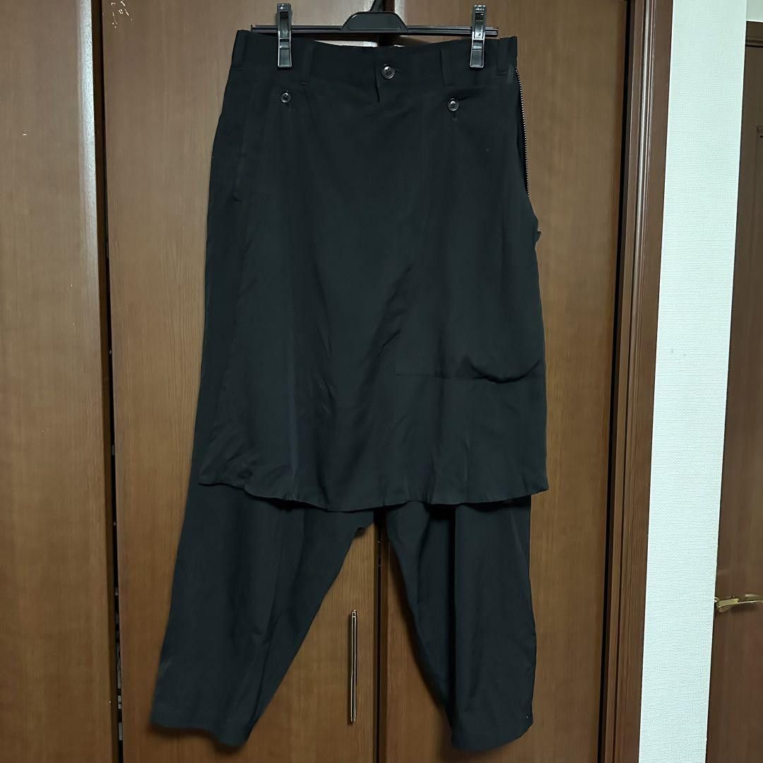 image of Yohji Yamamoto Pour Homme 2Way Wrap Pants in Black, Men's (Size 31)