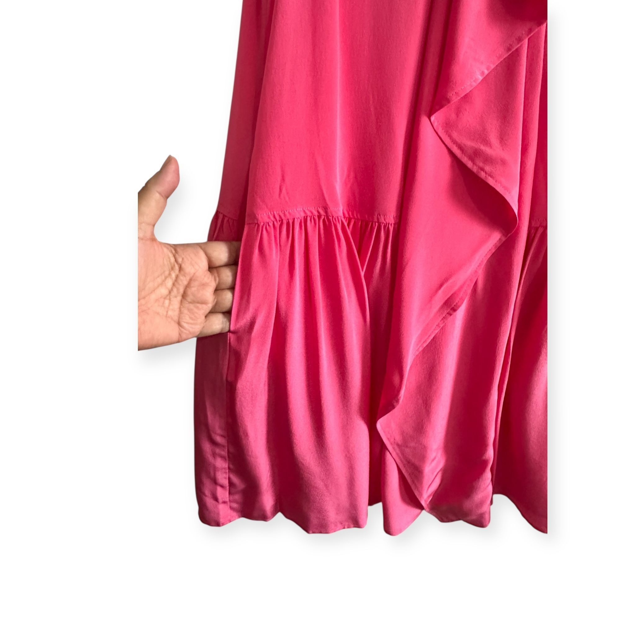 Ulla Johnson ULLA JOHNSON Adalyn Silk Mini Dress, Pink, Size 4, New with Size S / US 4 / IT 40 - 13 Thumbnail